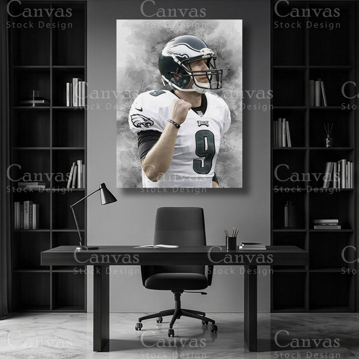 Nick Foles quarterback football wall art