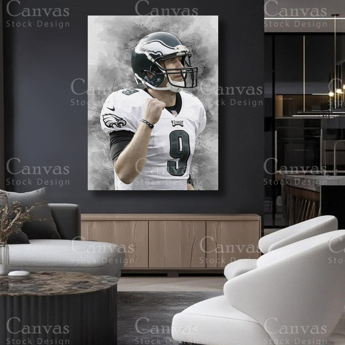 Nick Foles quarterback sports artwork