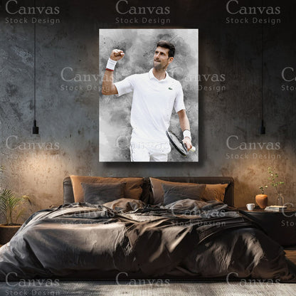 Novak Djokovic Premium Tennis Wall Art