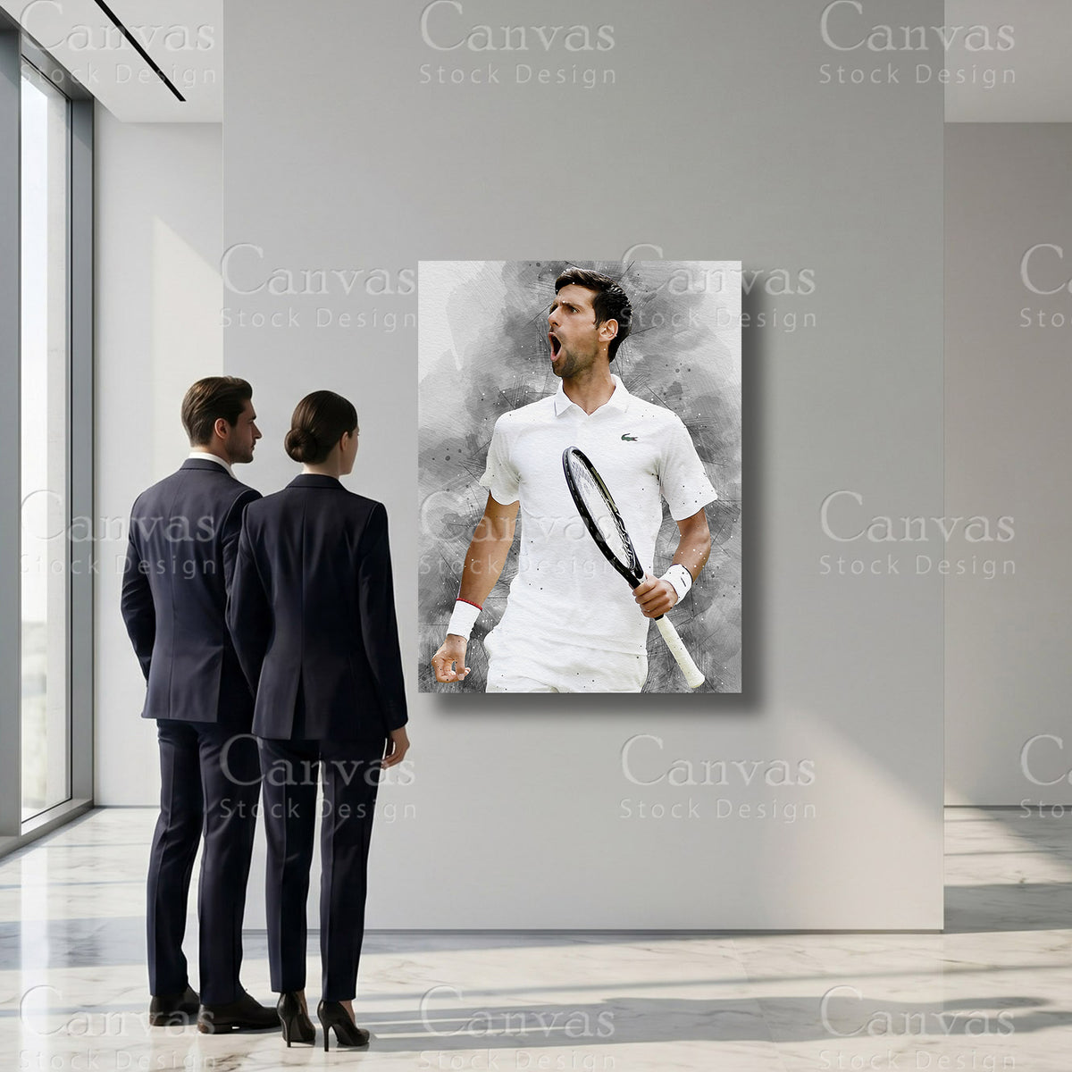 Novak Djokovic Tennis Sports Artwork
