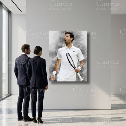 Novak Djokovic Tennis Sports Artwork