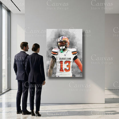 Odell Beckham Jr professional football wall decor
