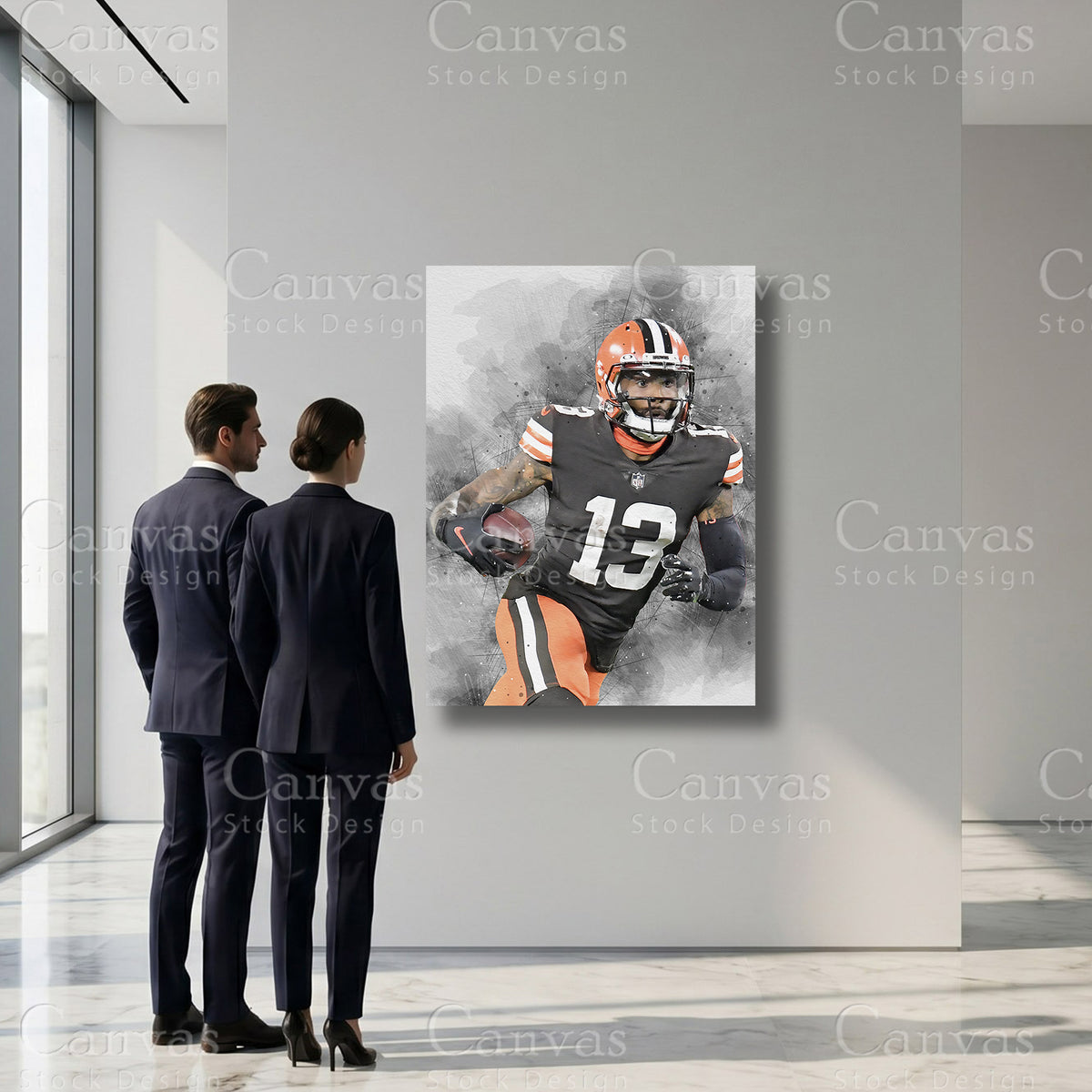 Odell Beckham Jr professional football wall decor