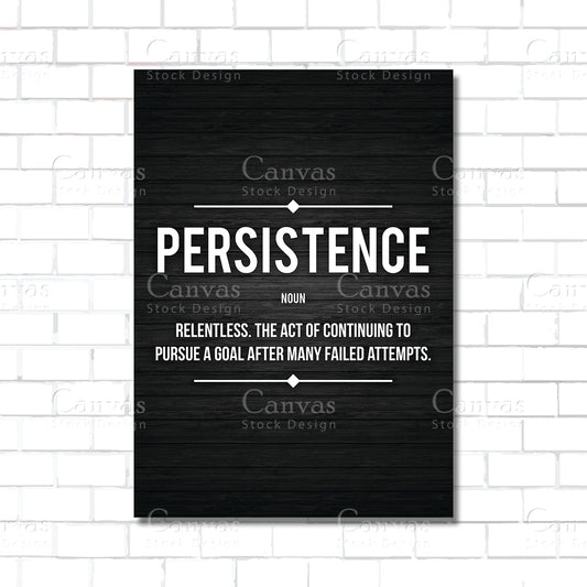 Persistence Definition Wall Art