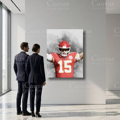 Patrick Mahomes professional football wall decor
