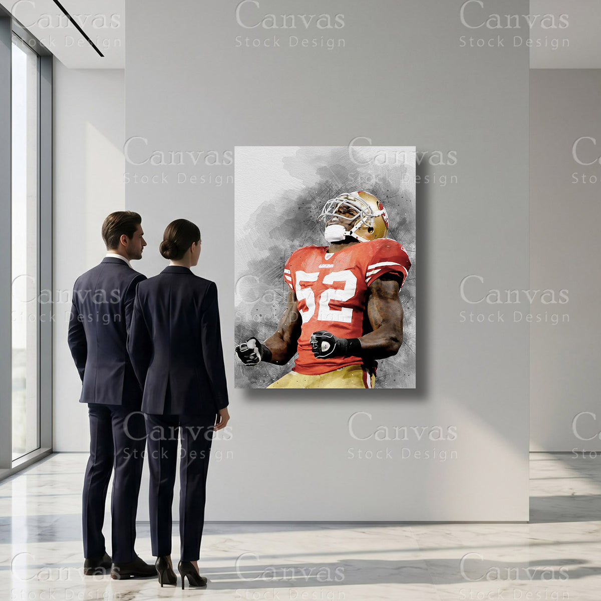 Patrick Willis professional football wall decor