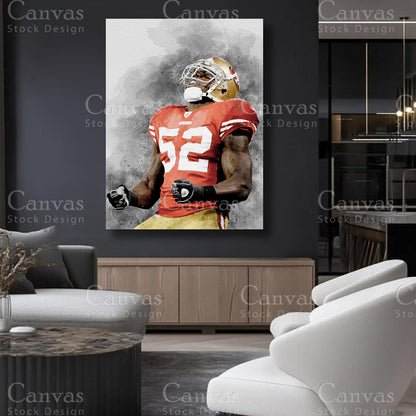 Patrick Willis linebacker sports artwork