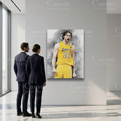 Pau Gasol basketball artwork for refined interiors