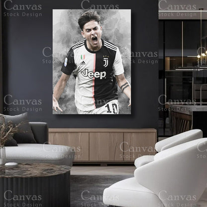 Paulo Dybala Luxury Soccer Wall Art