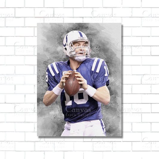 Peyton Manning Canvas Wall Art