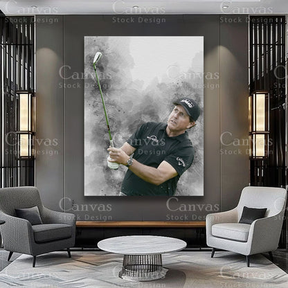 Phil Mickelson golfer wall decor