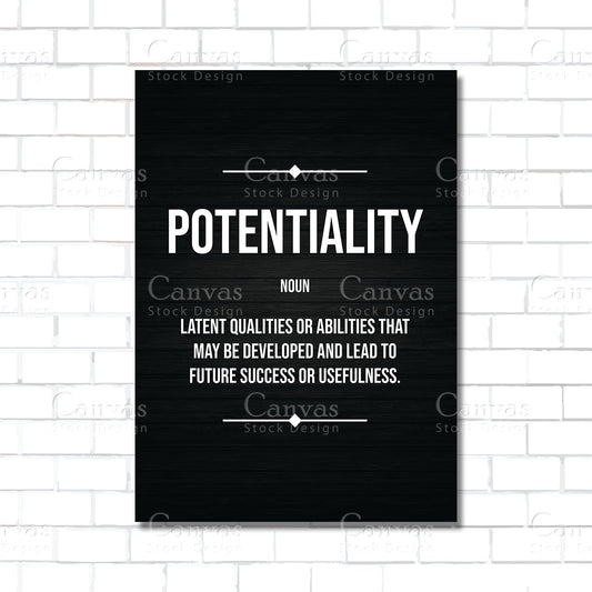 Potentiality Definition Wall Art