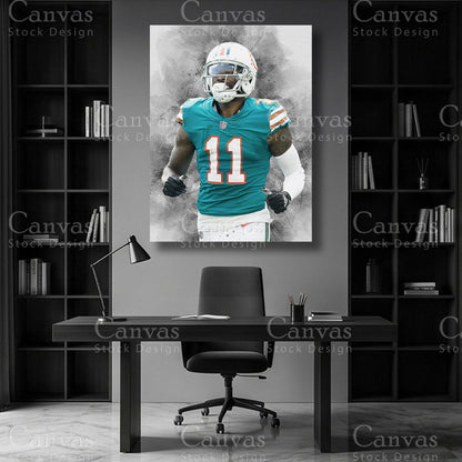 Premium DeVante Parker football artwork for sports room decor