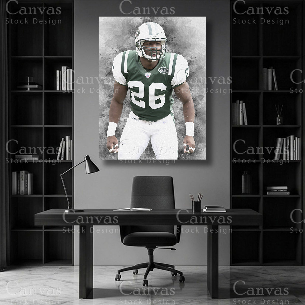 Premium Erik Coleman wall decor for a football themed interior
