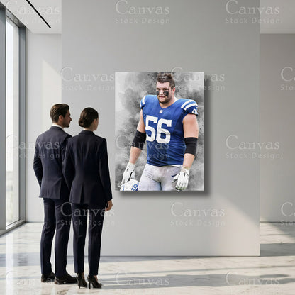 Quenton Nelson professional football sports artwork