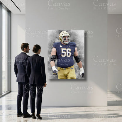 Quenton Nelson professional football sports artwork