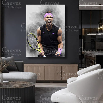 Rafael Nadal Canvas Art for Refined Interiors