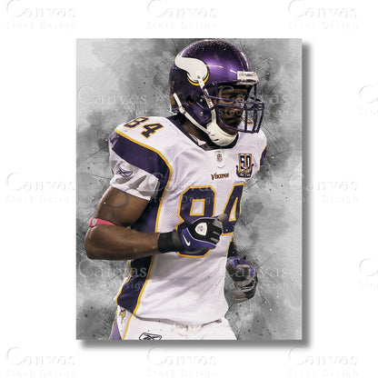 Randy Moss Elite NFL Canvas Wall Art