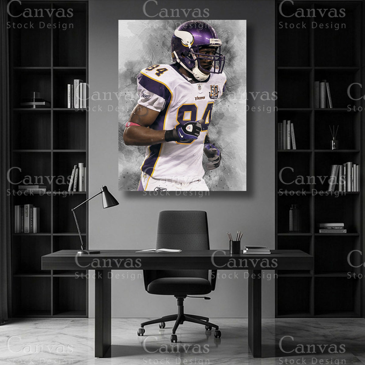 Randy Moss NFL wide receiver wall art
