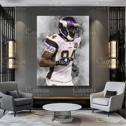 Randy Moss athlete artwork on premium canvas