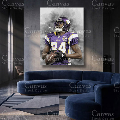 Randy Moss NFL canvas artwork