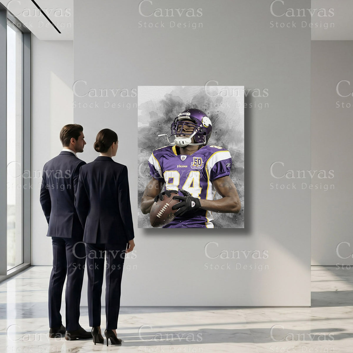 Randy Moss professional football sports artwork