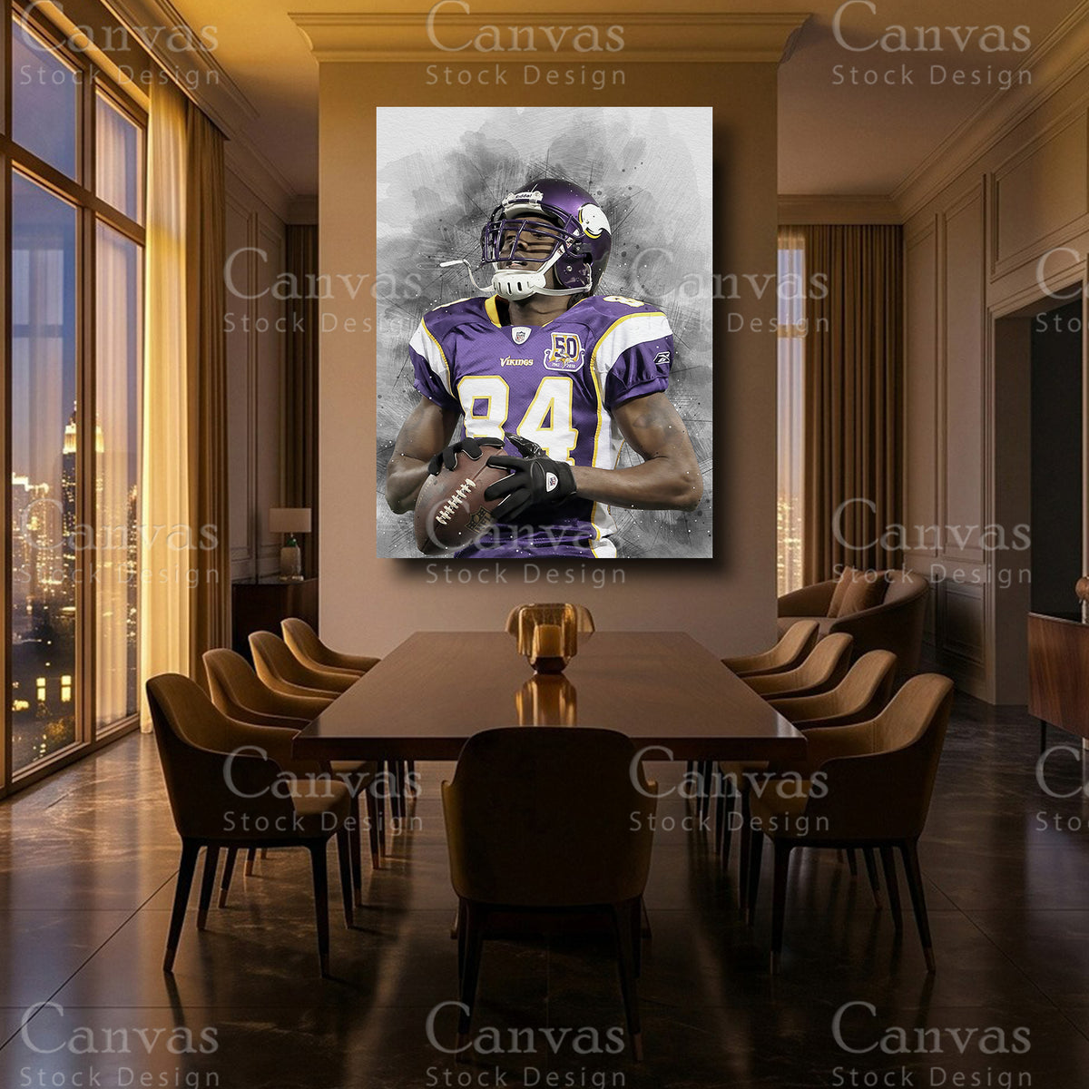 Randy Moss luxury NFL wall decor