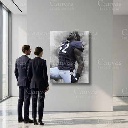 Ray Lewis professional football sports artwork