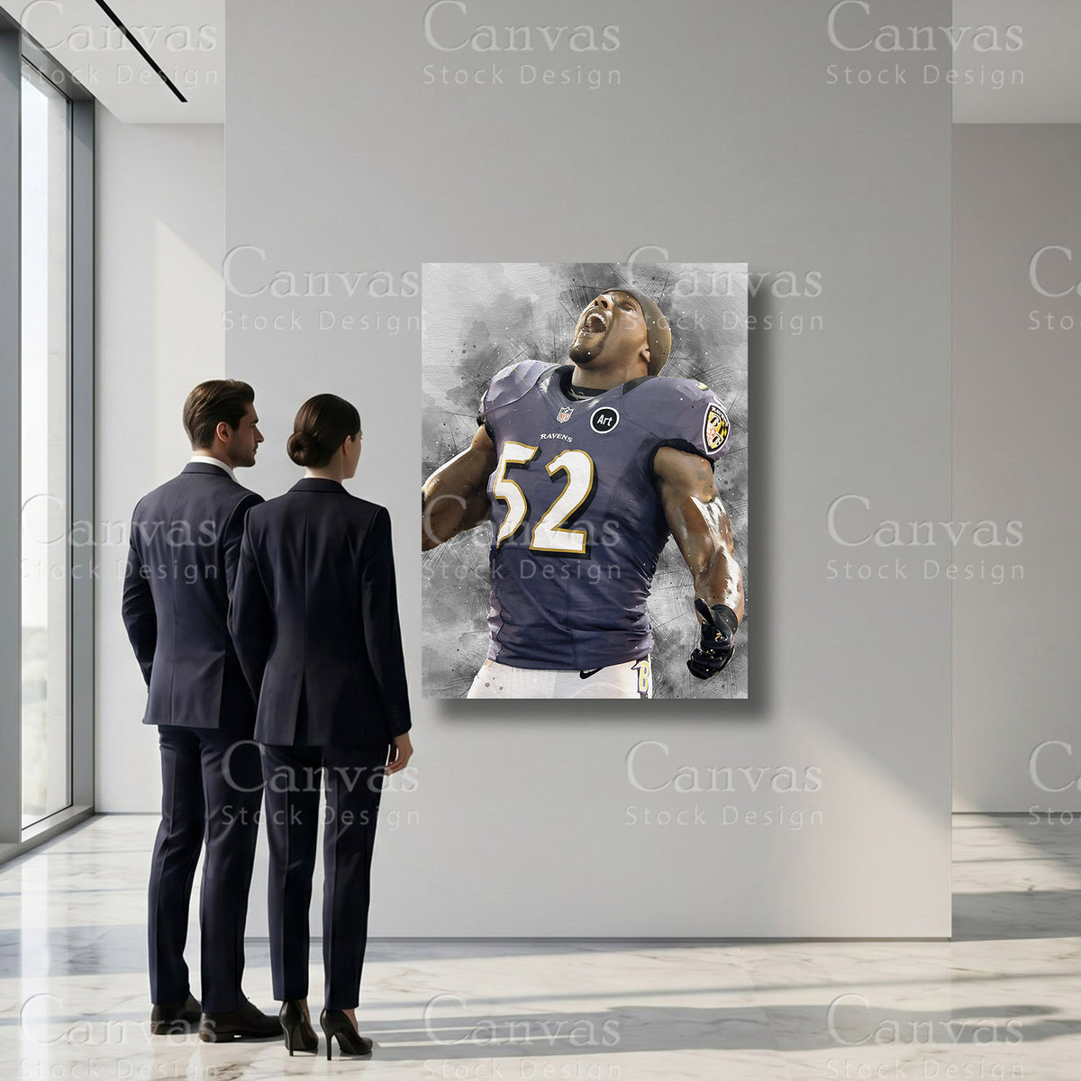 Ray Lewis professional football wall decor