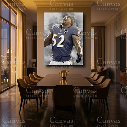 Ray Lewis luxury NFL sports artwork