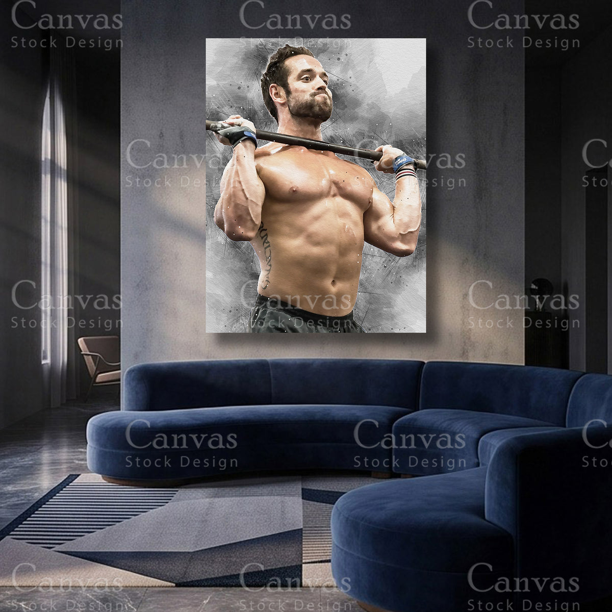 Rich Froning CrossFit Canvas Artwork