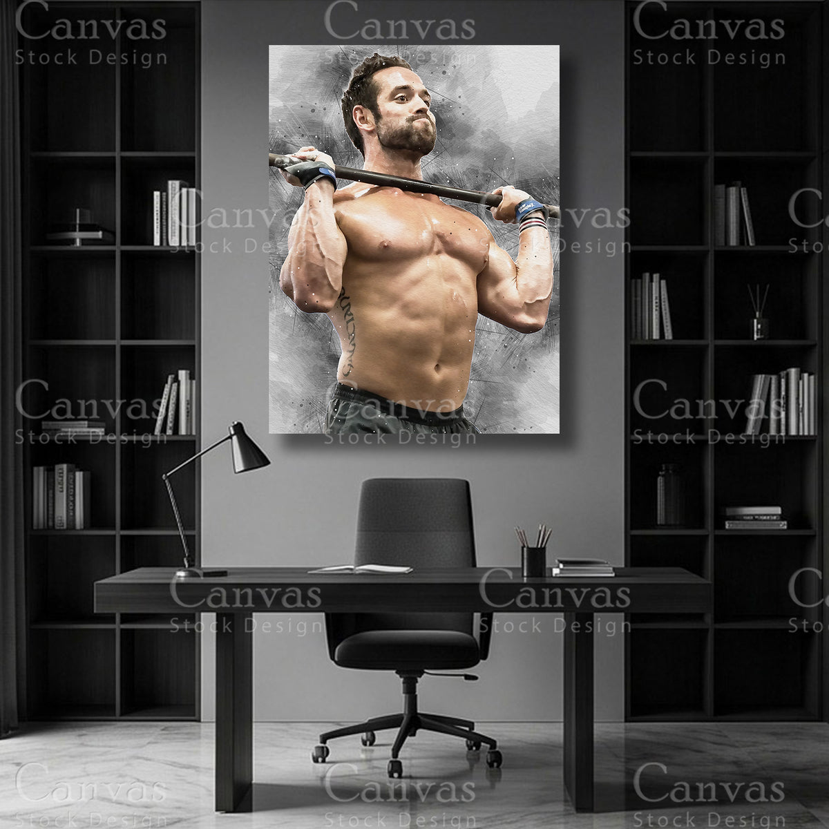 Rich Froning Fitness Canvas Wall Art