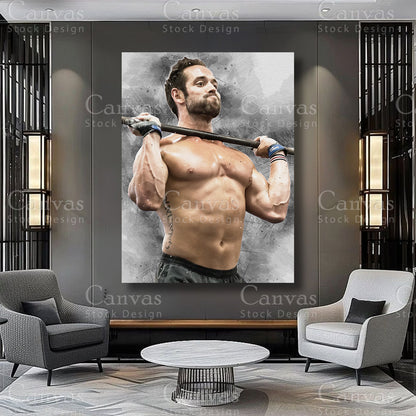 Rich Froning Athlete Wall Art on Premium Canvas