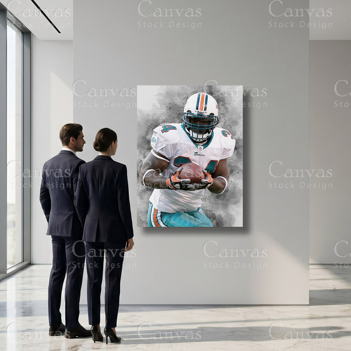 Ricky Williams professional football sports artwork