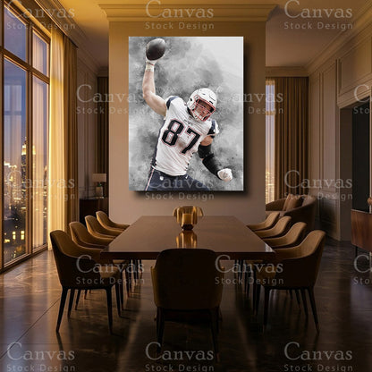 Rob Gronkowski luxury NFL wall decor