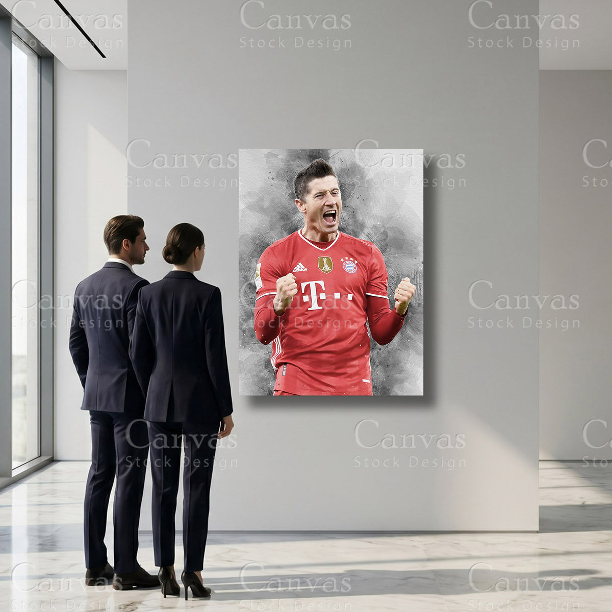 Robert Lewandowski Football Sports Artwork