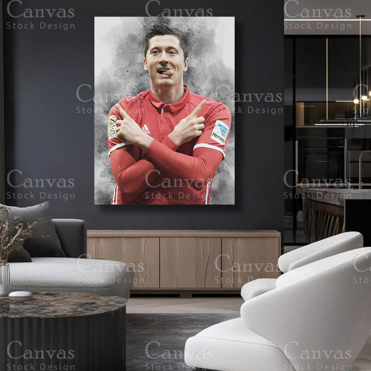 Robert Lewandowski Canvas Art for Refined Interiors
