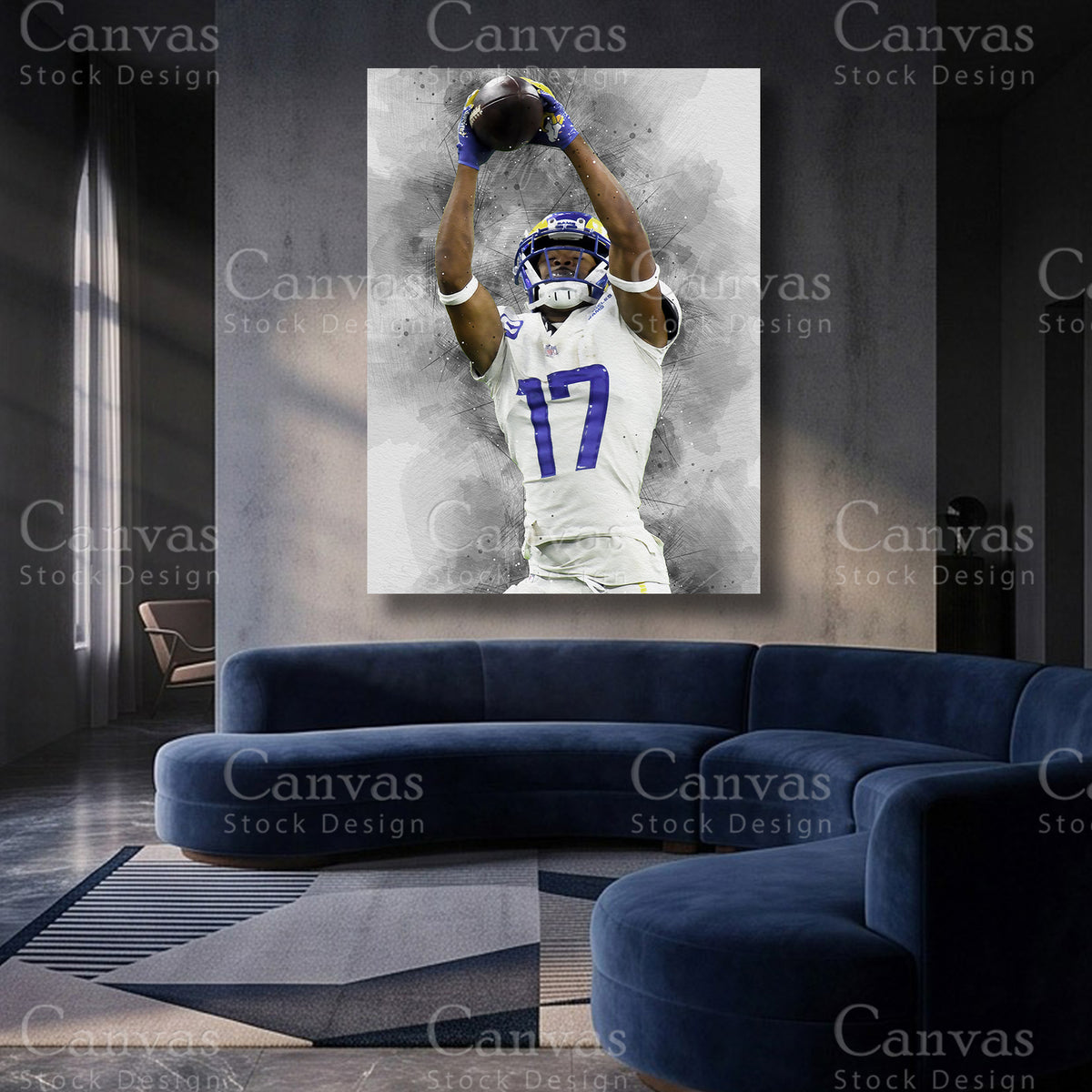 Robert Woods football canvas artwork