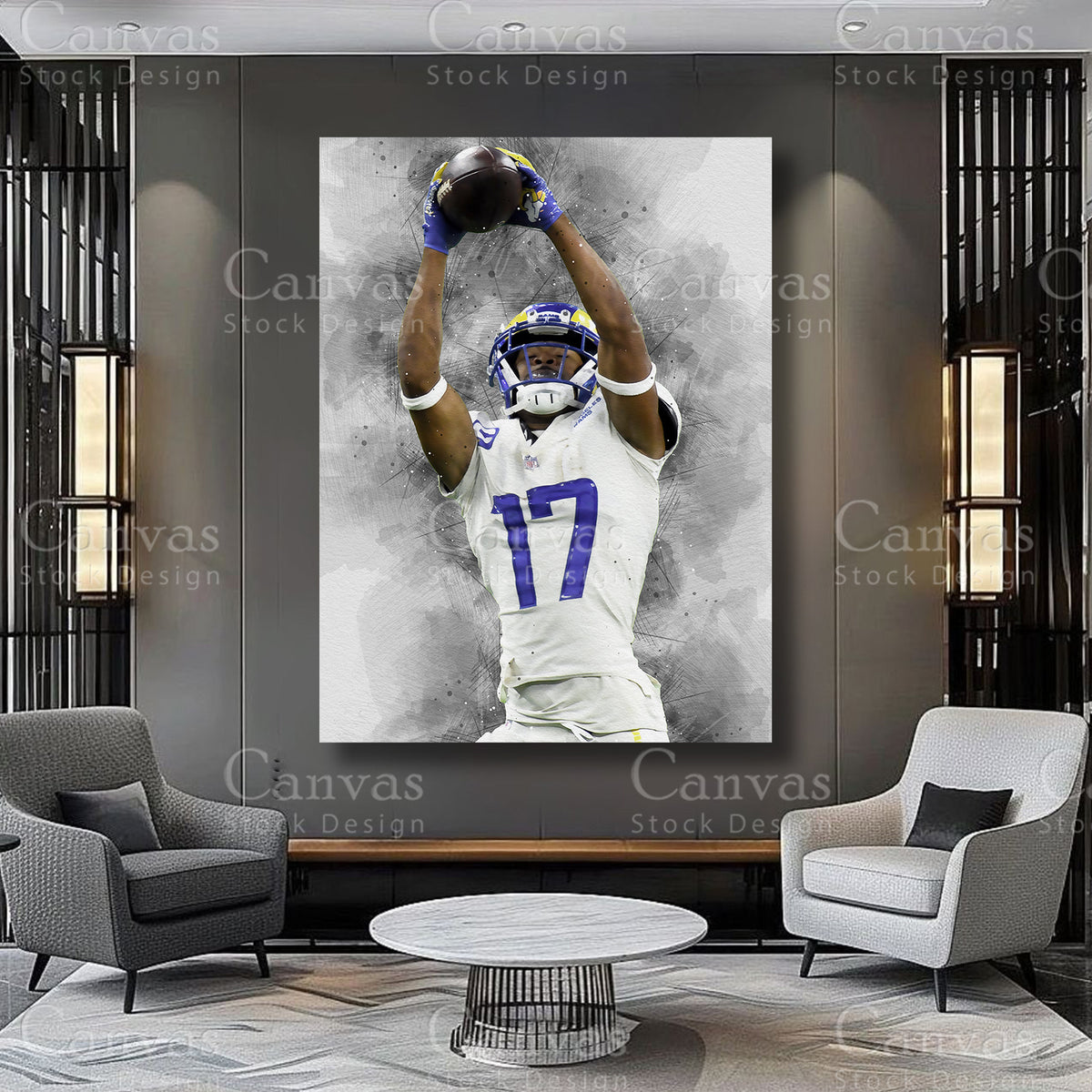 Robert Woods premium athlete canvas artwork