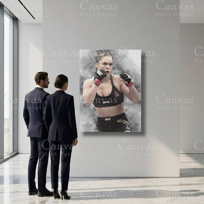 Ronda Rousey athlete canvas art for refined interiors