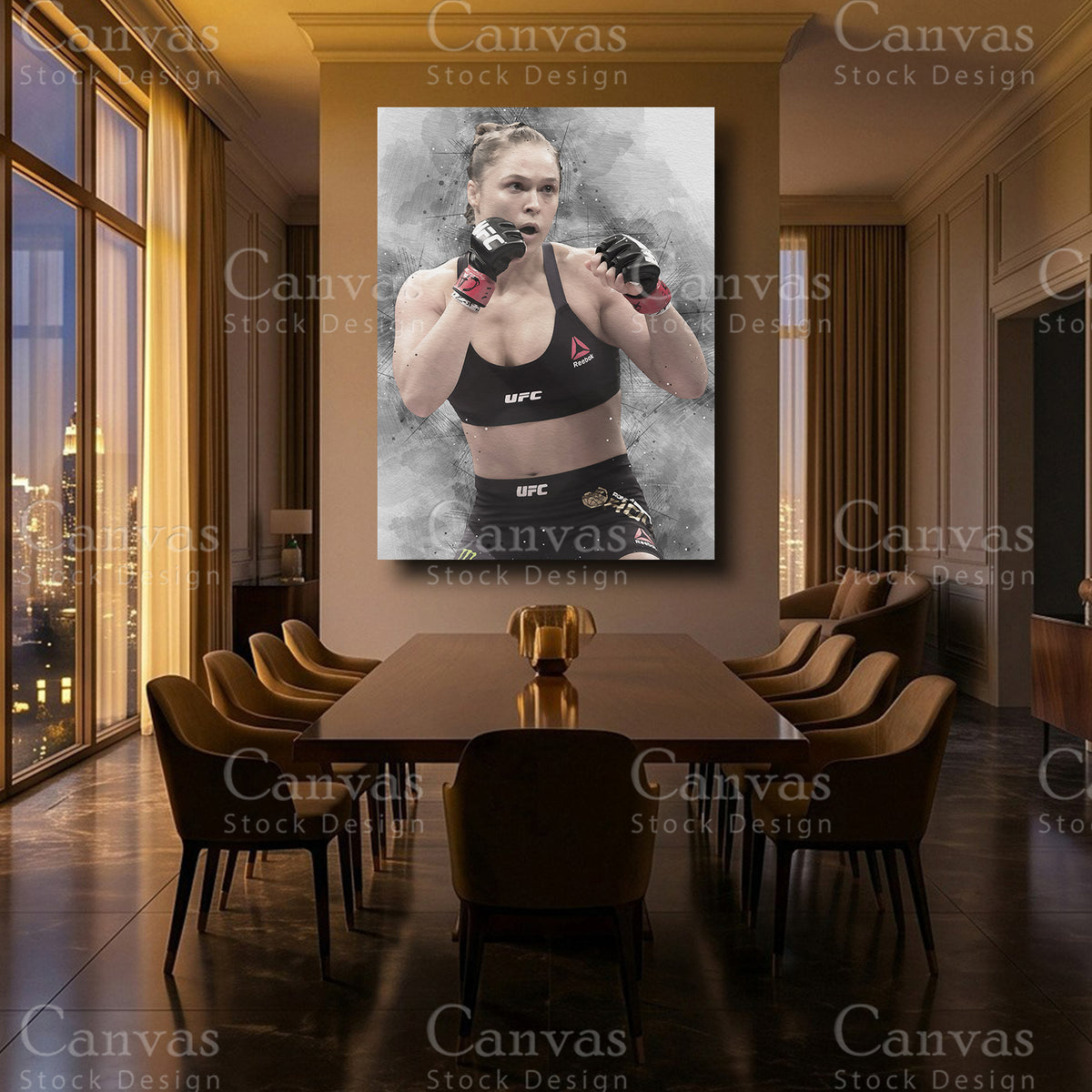 Ronda Rousey premium MMA wall decor