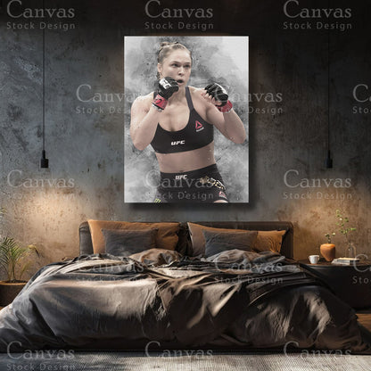 Ronda Rousey luxury MMA canvas wall art
