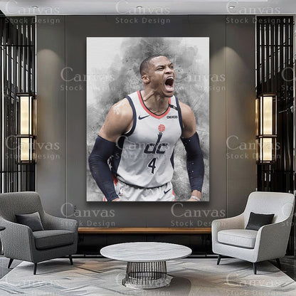 Russell Westbrook luxury sports canvas