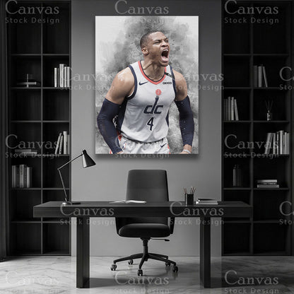 Russell Westbrook premium NBA wall art