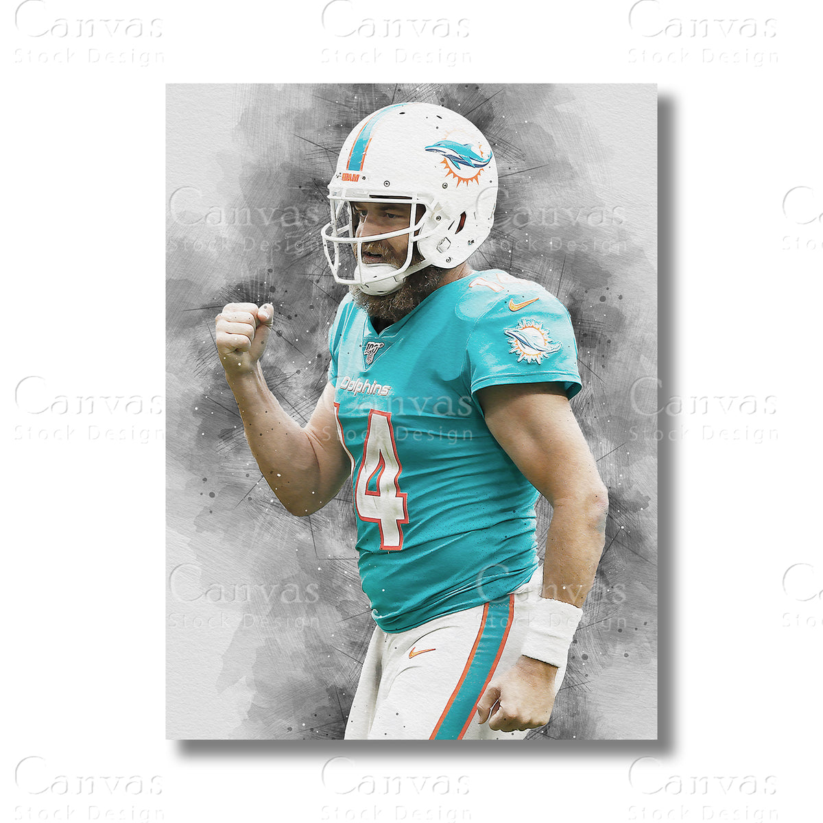 Ryan Fitzpatrick Veteran Quarterback Canvas Wall Art