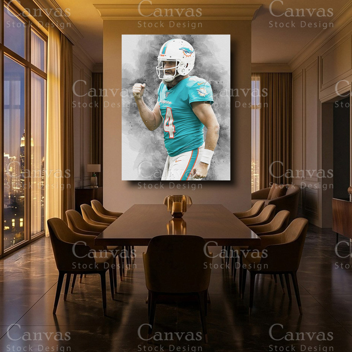 Ryan Fitzpatrick luxury NFL wall decor