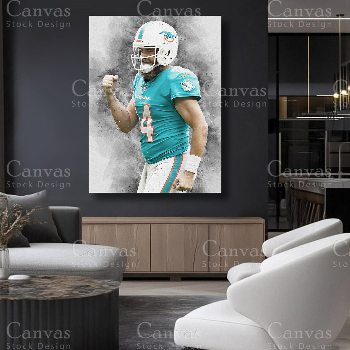 Ryan Fitzpatrick statement football canvas art