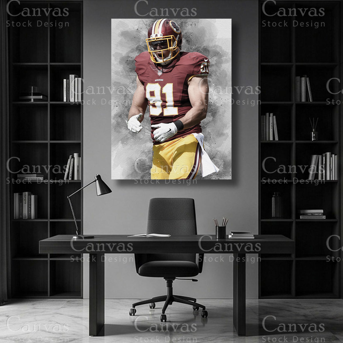 Ryan Kerrigan football player wall art