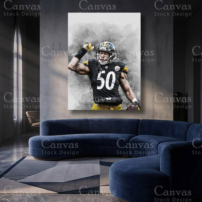 Ryan Shazier premium football canvas artwork