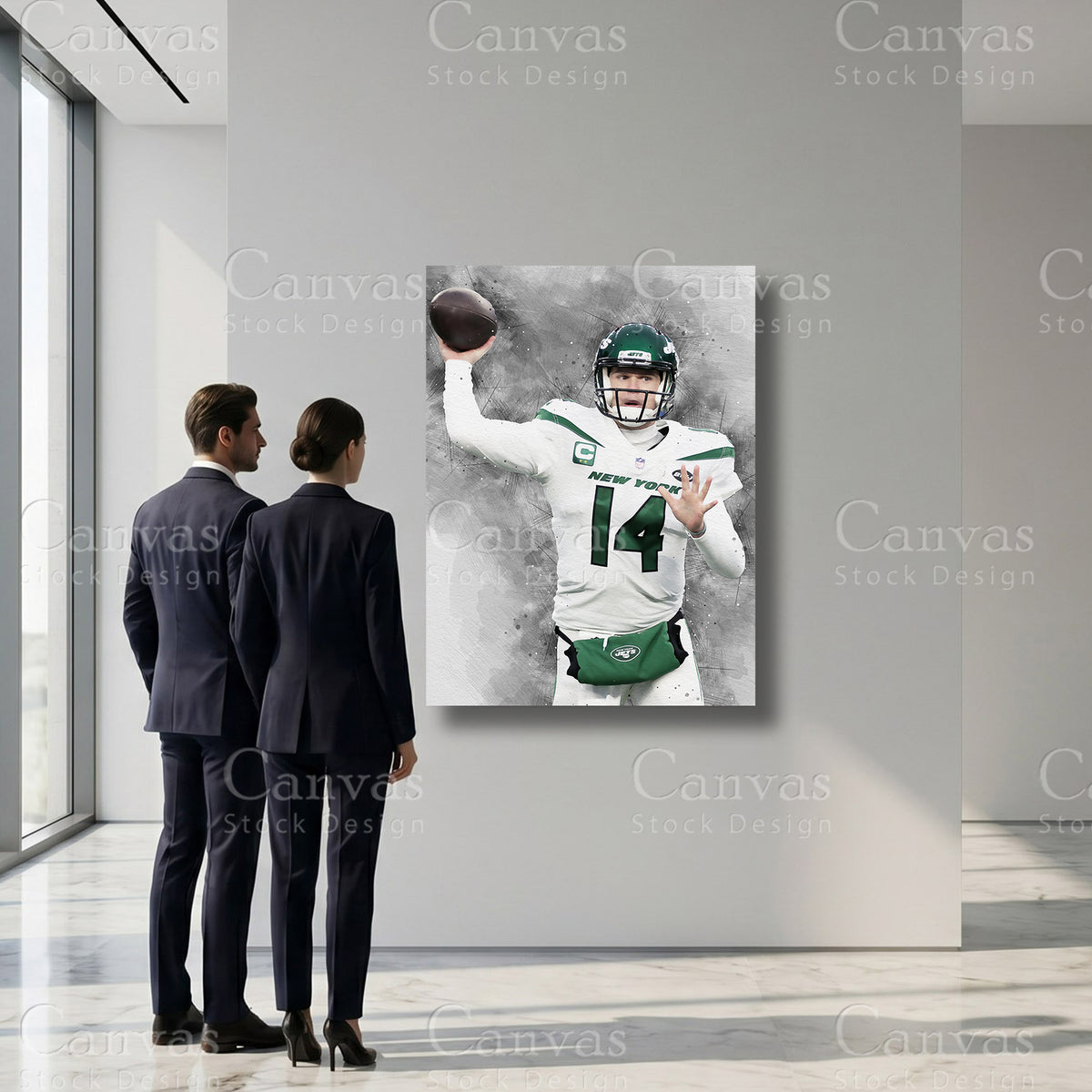 Sam Darnold professional football sports artwork